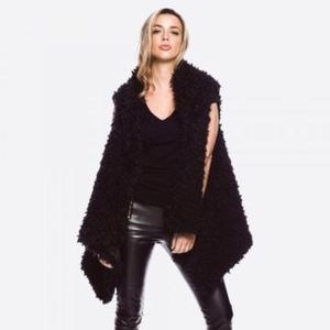 Brand New with Tags Black Faux Fur Vest